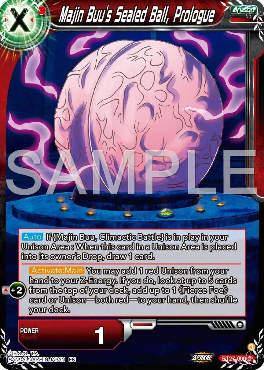 Majin Buu's Sealed Ball, Prologue 「BT27-009」「EN」