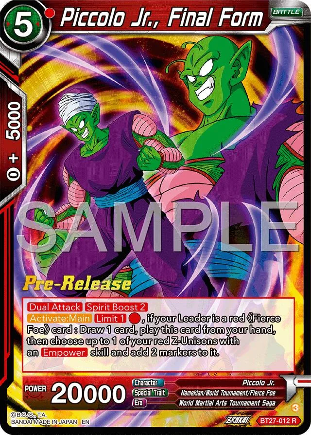 Piccolo Jr., Final Form 「BT27-012」「EN」