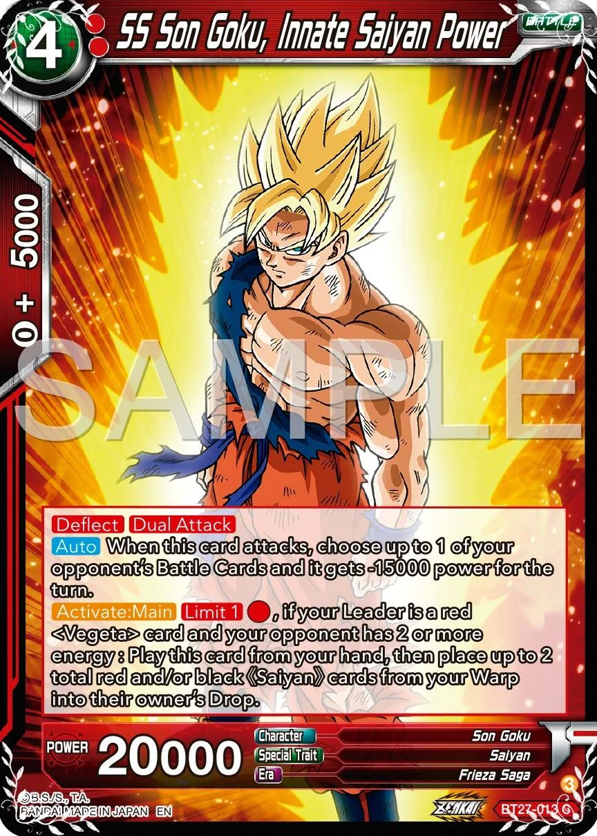 SS Son Goku, Innate Saiyan Power 「BT27-013」「EN」