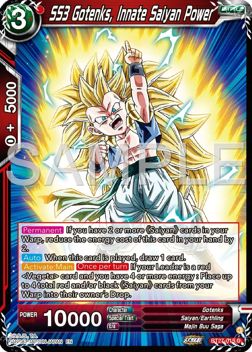 SS3 Gotenks, Innate Saiyan Power 「BT27-015」「EN」