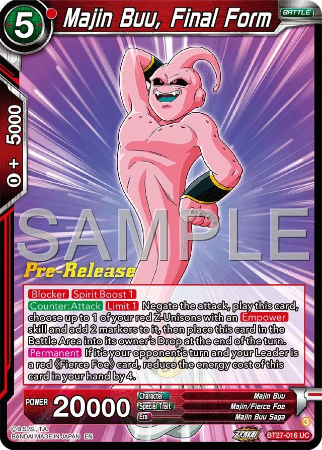 Majin Buu, Final Form 「BT27-016」「EN」