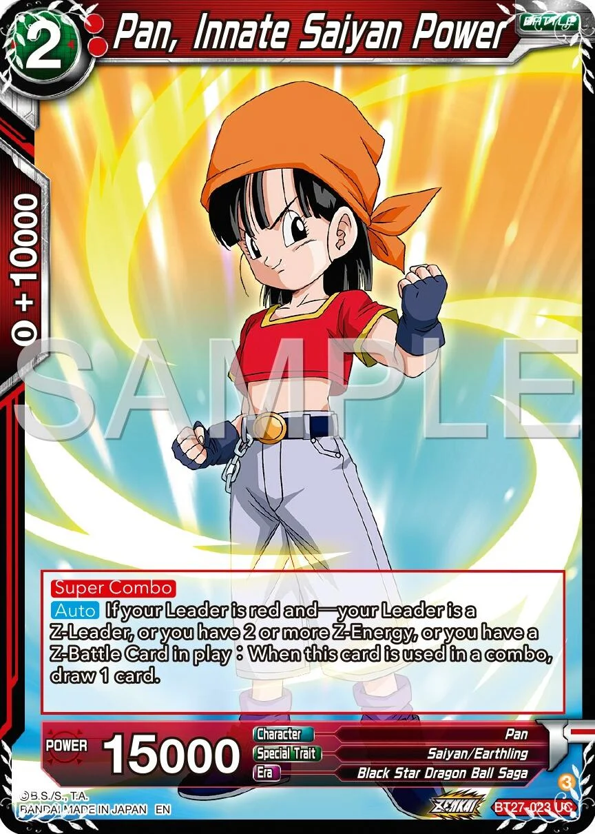 Pan, Innate Saiyan Power 「BT27-023」「EN」
