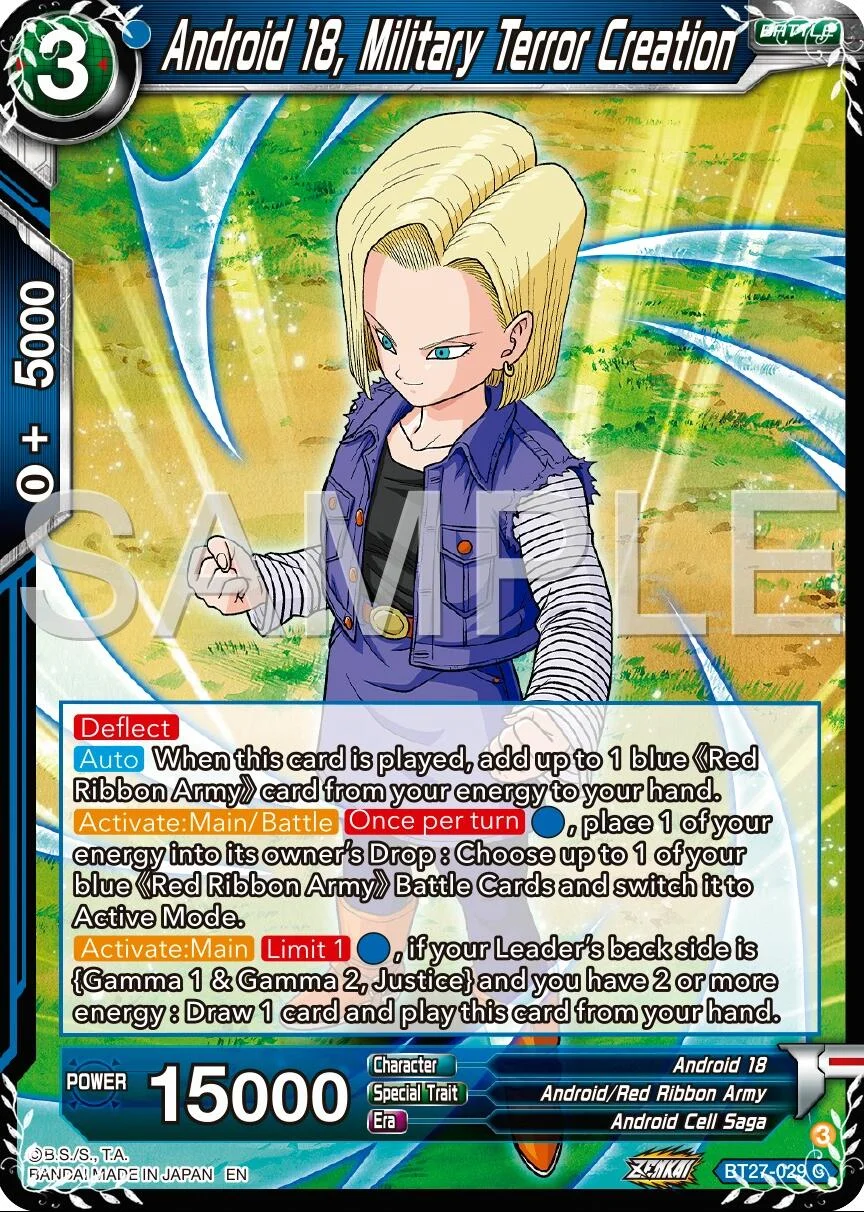 Android 18, Military Terror Creation 「BT27-029」「EN」
