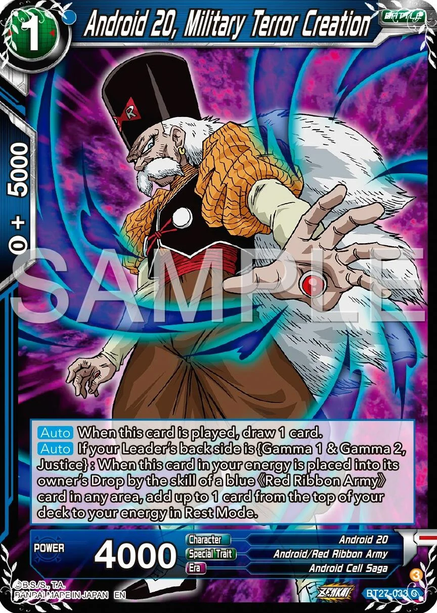 Android 20, Military Terror Creation 「BT27-033」「EN」
