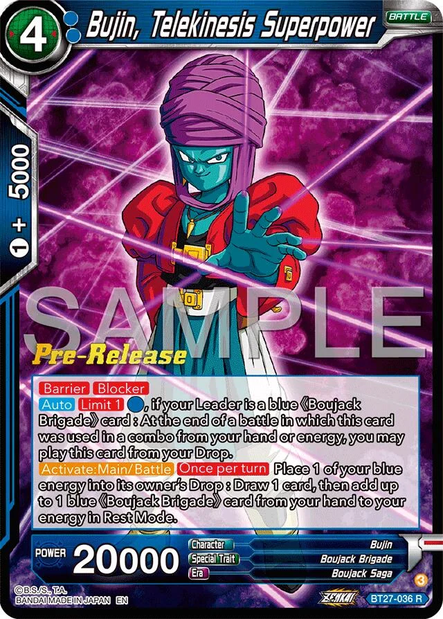 Bujin, Telekinesis Superpower 「BT27-036」「EN」