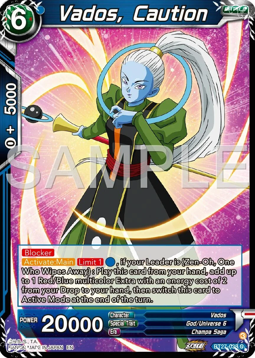 Vados, Caution 「BT27-038」「EN」