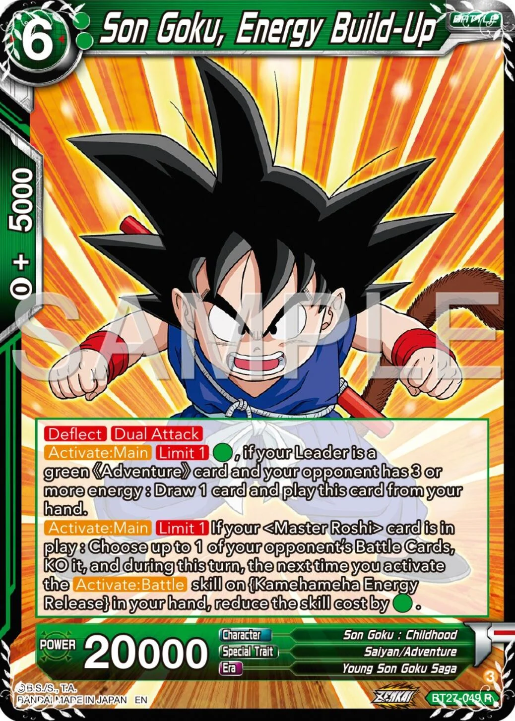 Son Goku, Energy Build-Up 「BT27-049」「EN」