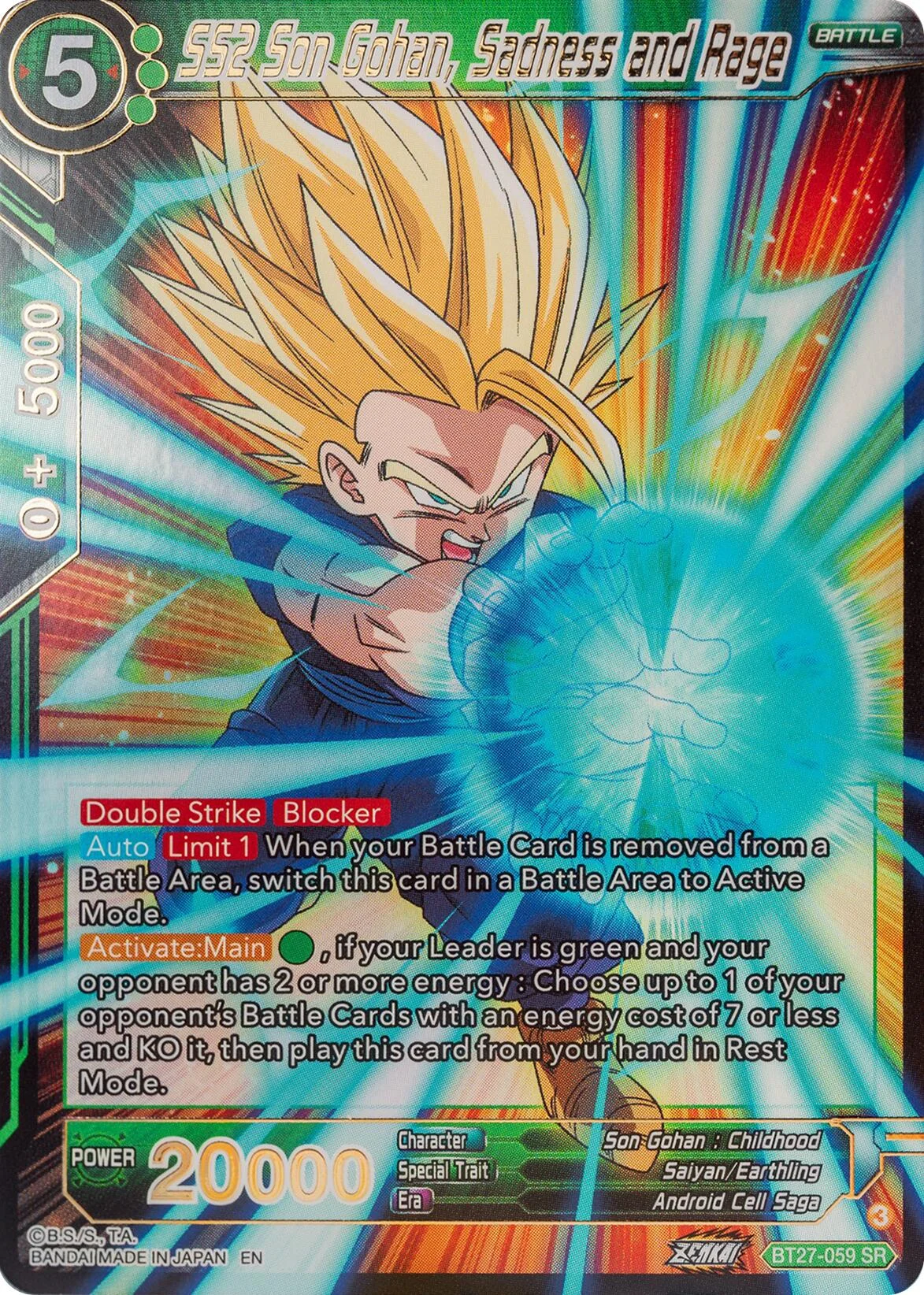 SS2 Son Gohan, Sadness and Rage 「BT27-059_PR」「EN」
