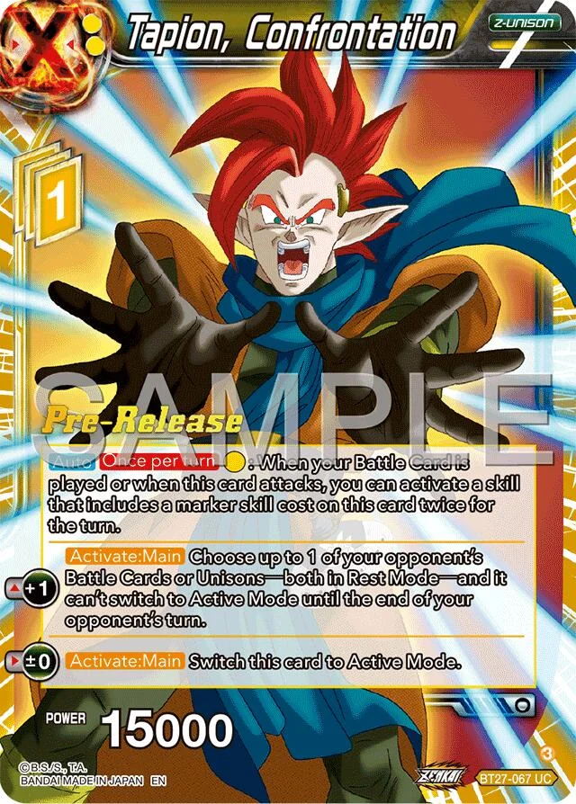 Tapion, Confrontation 「BT27-067」「EN」
