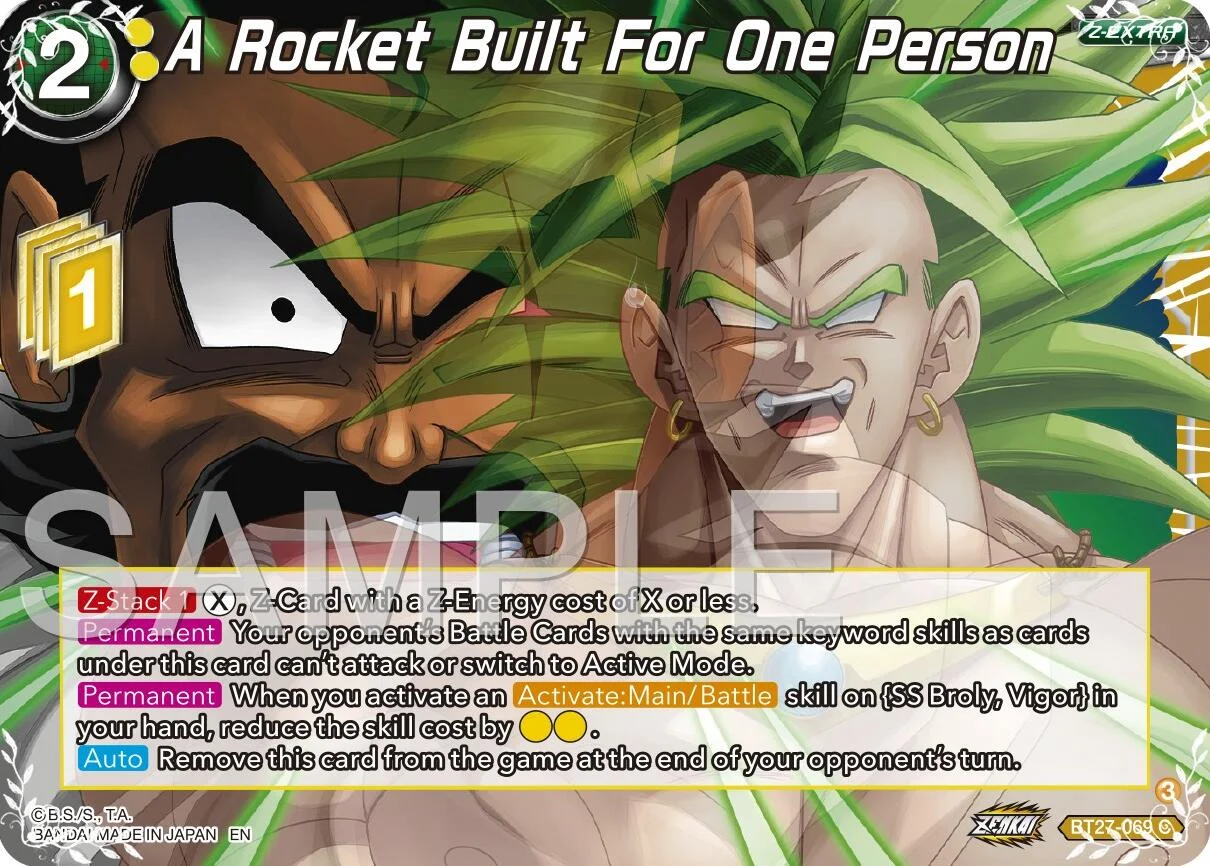 A Rocket Built For One Person 「BT27-069_PR」「EN」