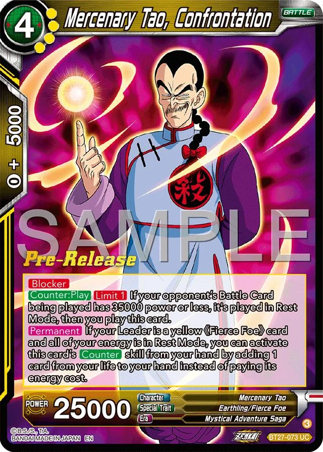 Mercenary Tao, Confrontation 「BT27-073」「EN」
