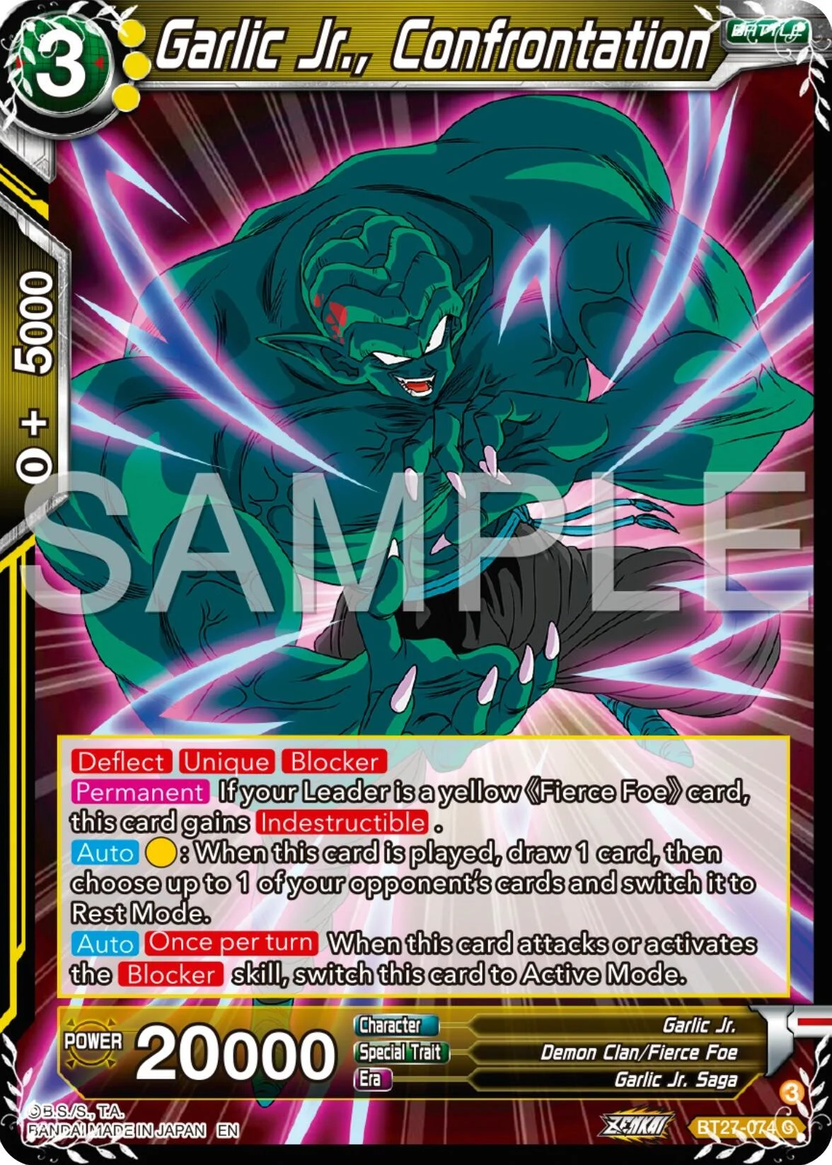 Garlic Jr., Confrontation 「BT27-074」「EN」