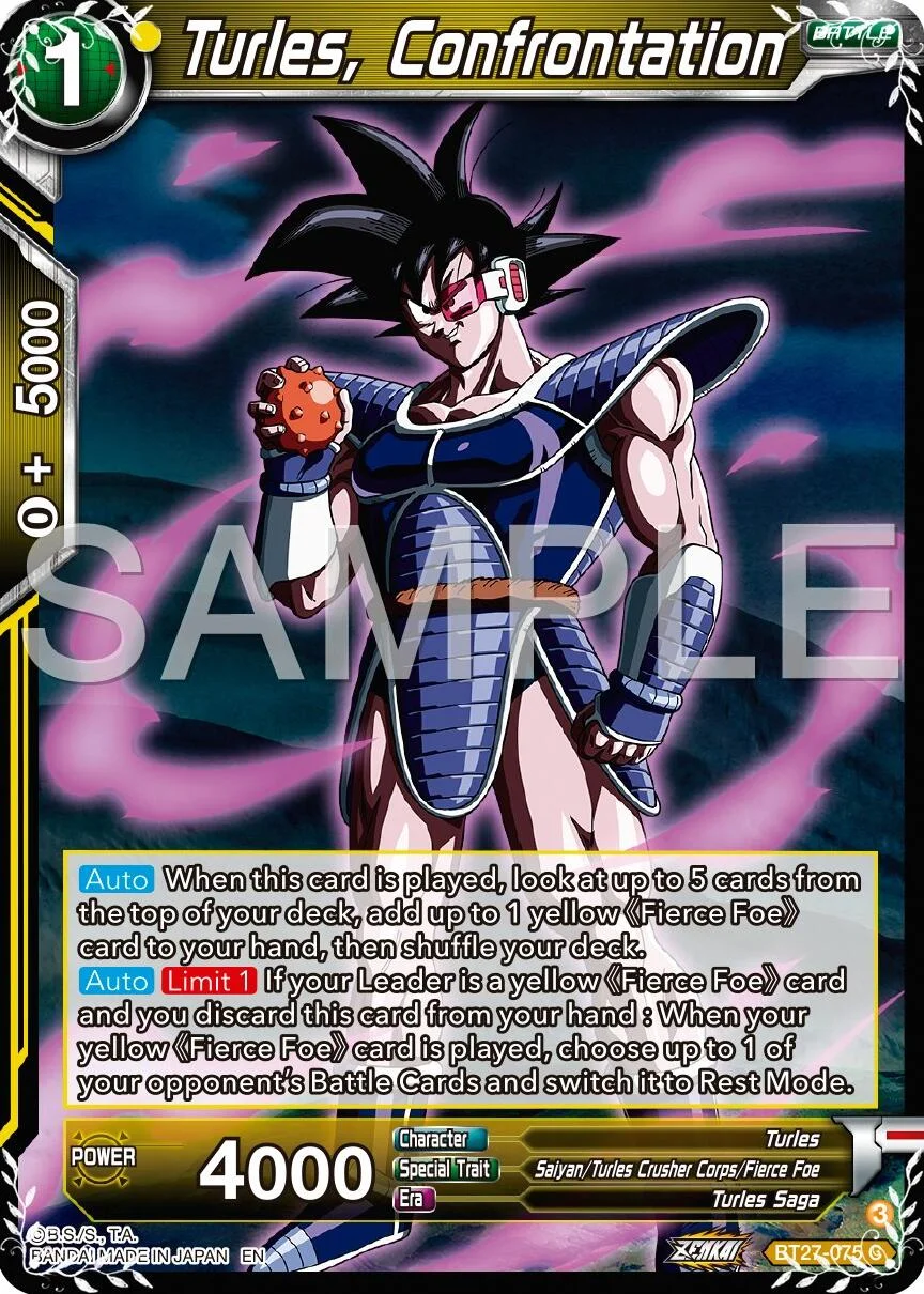 Turles, Confrontation 「BT27-075」「EN」
