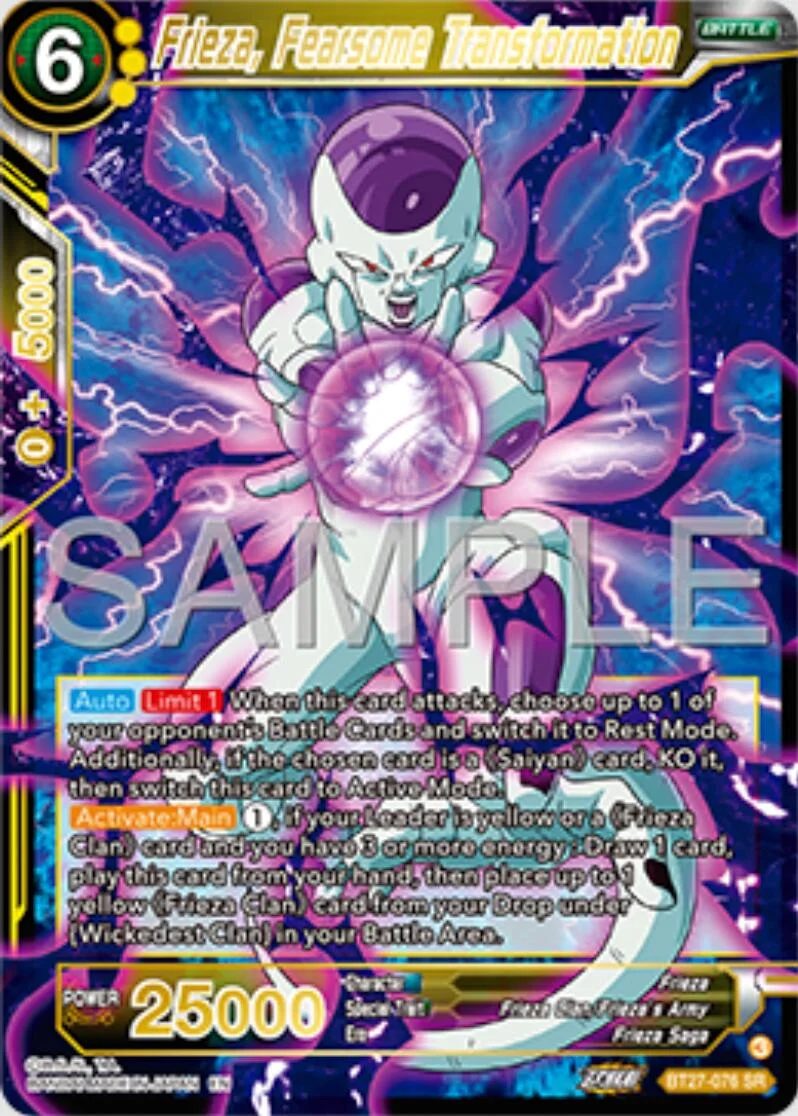 Frieza, Fearsome Transformation 「BT27-076_SPR」「EN」