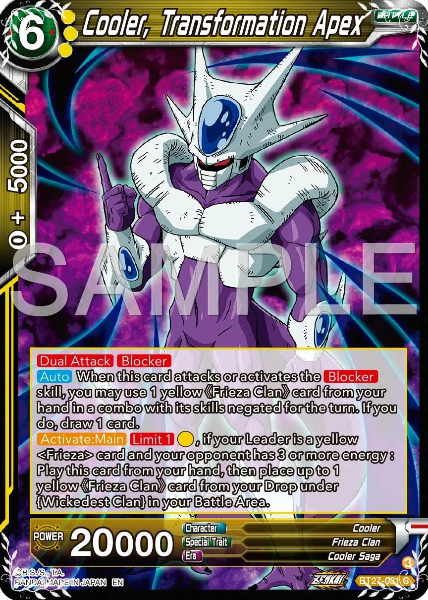 Cooler, Transformation Apex 「BT27-081」「EN」