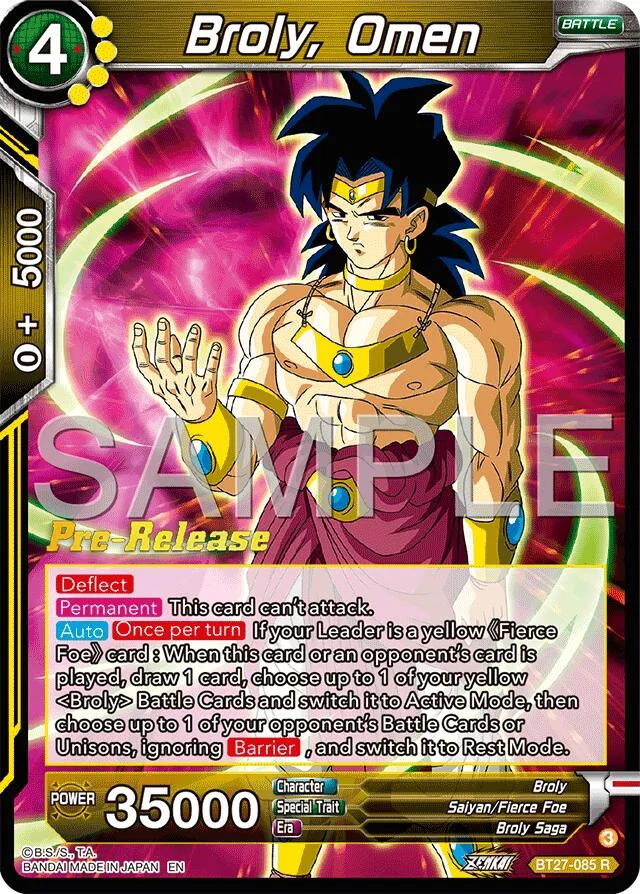 Broly, Omen 「BT27-085」「EN」