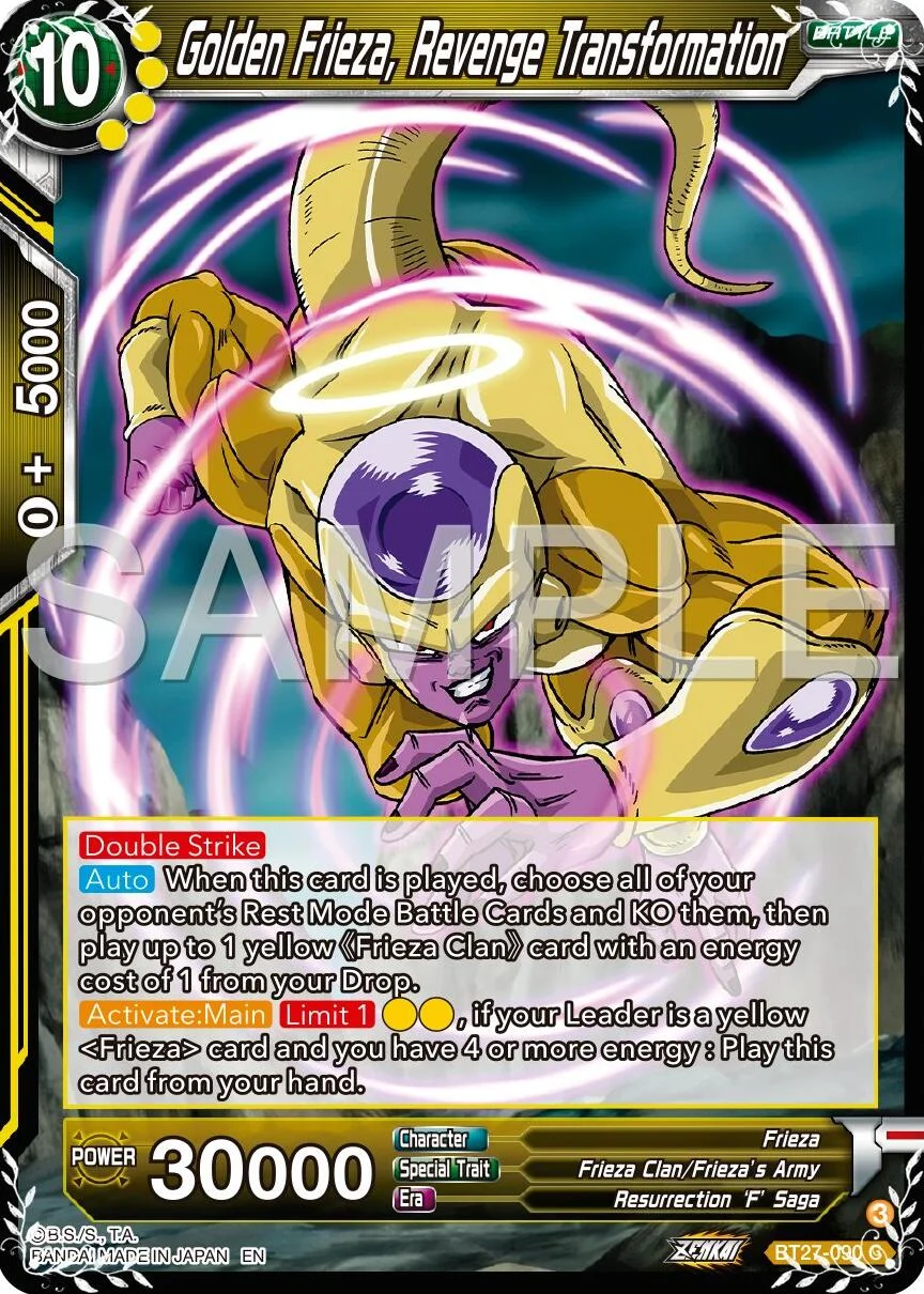 Golden Frieza, Revenge Transformation 「BT27-090」「EN」