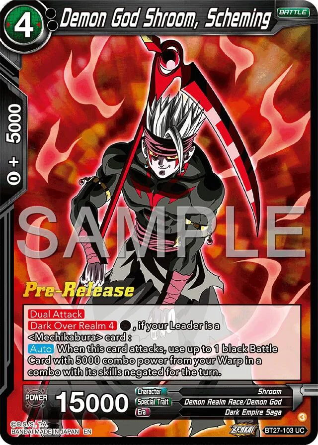 Demon God Shroom, Scheming 「BT27-103」「EN」