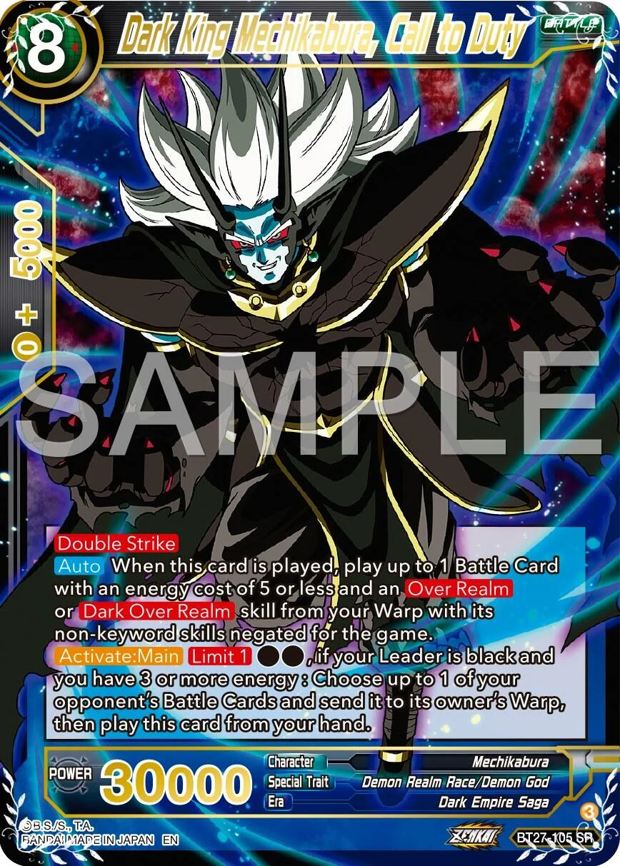 Dark King Mechikabura, Call to Duty 「BT27-105_SPR」「EN」