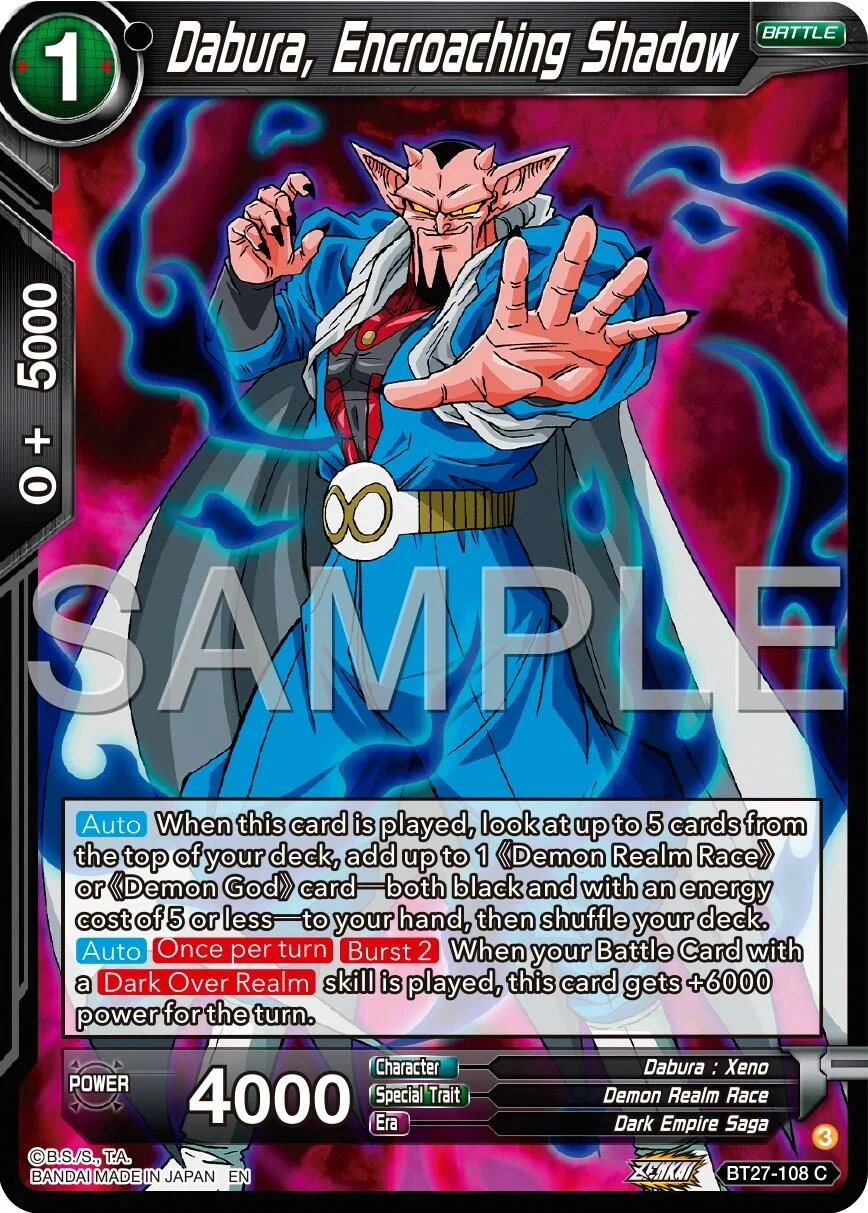 Dabura, Encroaching Shadow 「BT27-108」「EN」