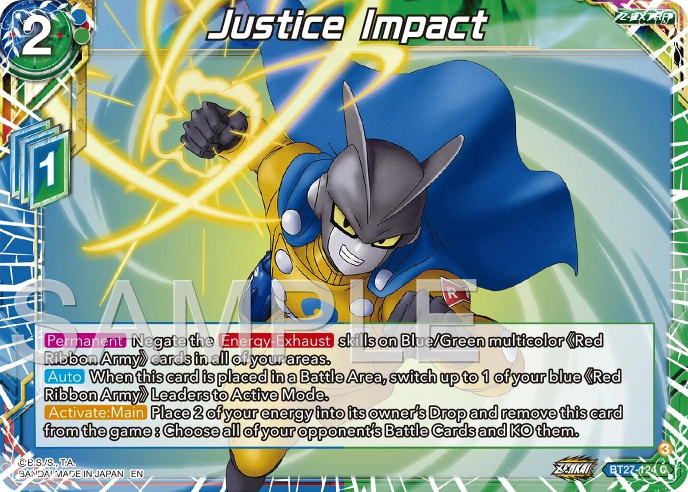 Justice Impact 「BT27-124_PR」「EN」