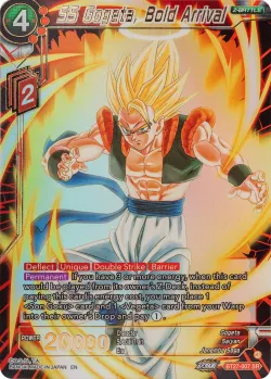 SS Gogeta, Bold Arrival #BT27-007_PR · Dragon Ball Super: Masters