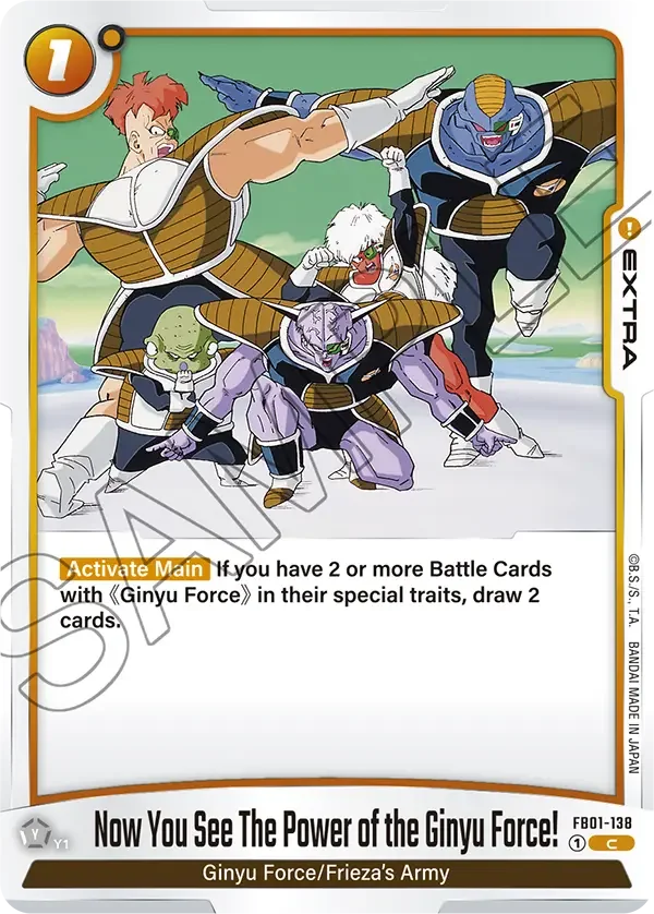 Now You See The Power of the Ginyu Force! 「FB01-138」「EN」