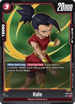 Kale #FB01-009 · Dragon Ball Super: Fusion world