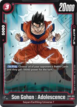 Son Gohan : Adolescence #FB01-016 · Dragon Ball Super: Fusion world