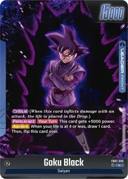 Goku Black #FB01-035 · Dragon Ball Super: Fusion world