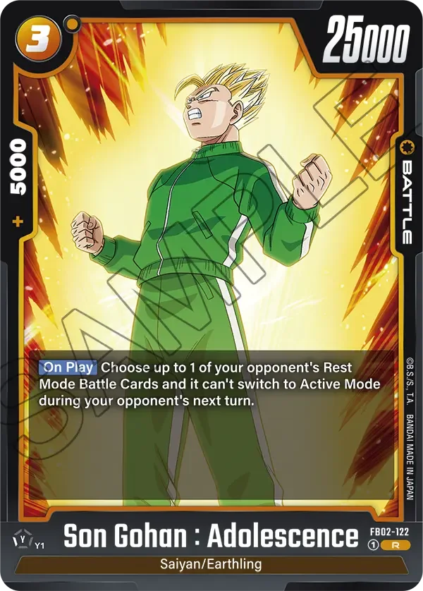 Son Gohan : Adolescence 「FB02-122」「EN」