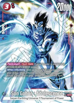 Son Gohan : Adolescence #FB02-018 · Dragon Ball Super: Fusion world