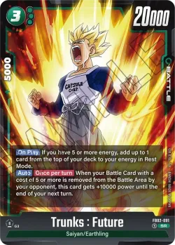 Trunks : Future #FB02-091 · Dragon Ball Super: Fusion world