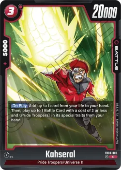 Kahseral #FB03-002 · Dragon Ball Super: Fusion world