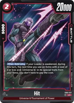 Hit #FB03-017 · Dragon Ball Super: Fusion world