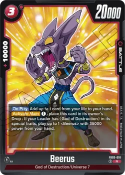 Beerus #FB03-018 · Dragon Ball Super: Fusion world