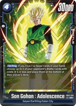 Son Gohan : Adolescence #FB03-039 · Dragon Ball Super: Fusion world