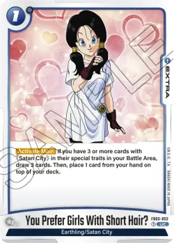You Prefer Girls With Short Hair? #FB03-052 · Dragon Ball Super: Fusion world