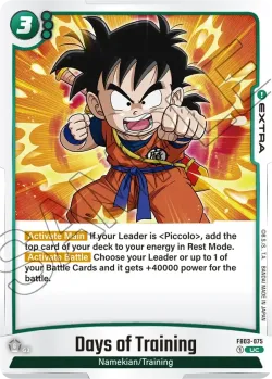 Days of Training #FB03-075 · Dragon Ball Super: Fusion world