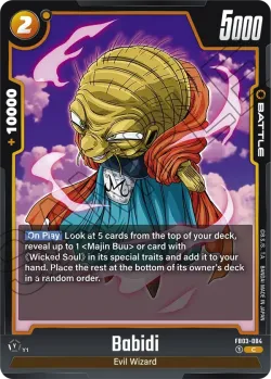 Babidi #FB03-084 · Dragon Ball Super: Fusion world