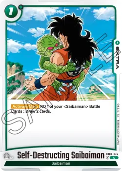 Self-Destructing Saibamen #FB04-074 · Dragon Ball Super: Fusion world