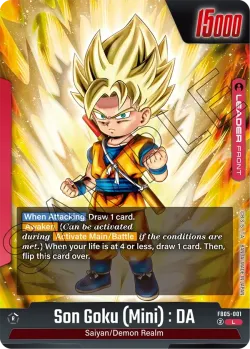 Son Goku (Mini) : DA #FB05-001 · Dragon Ball Super: Fusion world