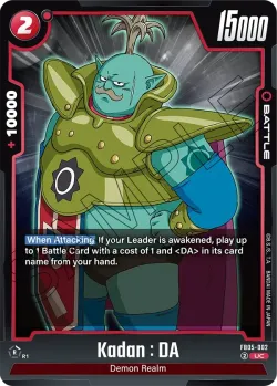 Kadan : DA #FB05-002 · Dragon Ball Super: Fusion world