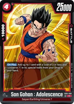 Son Gohan : Adolescence #FB05-008 · Dragon Ball Super: Fusion world