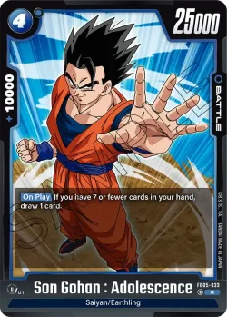 Son Gohan : Adolescence #FB05-033 · Dragon Ball Super: Fusion world