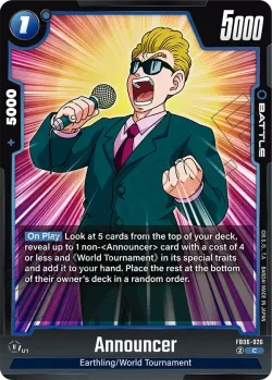 Announcer #FB06-026 · Dragon Ball Super: Fusion world