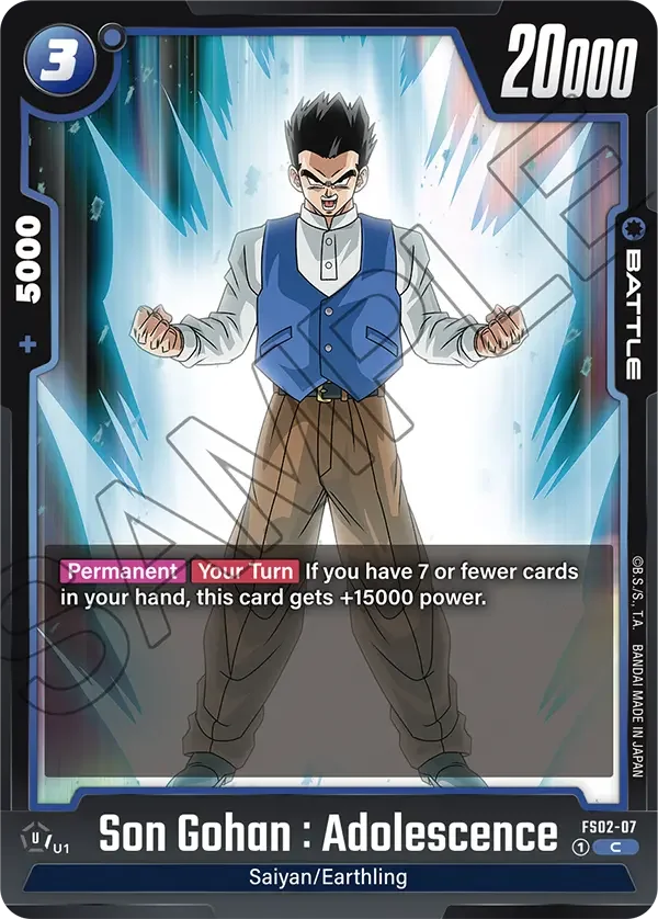 Son Gohan : Adolescence 「FS02-07」「EN」