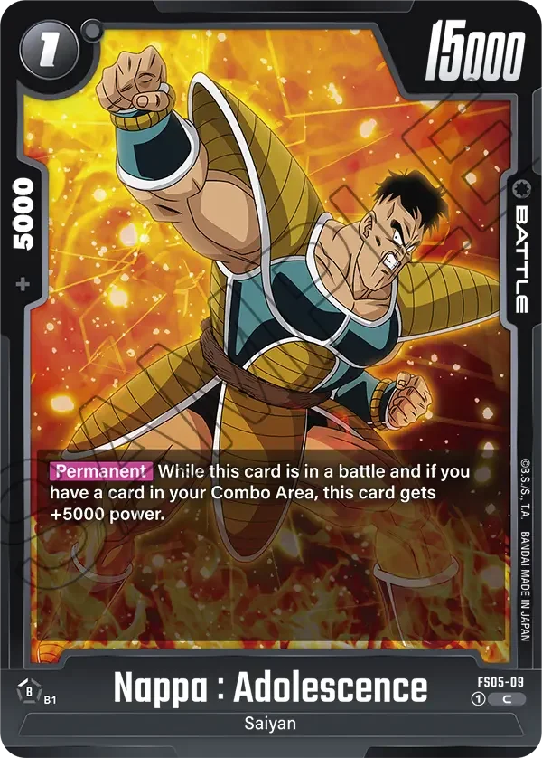 Nappa : Adolescence 「FS05-09」「EN」
