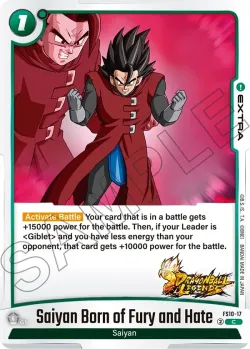 Saiyan Born of Fury and Hate 「FS10-17」「EN」