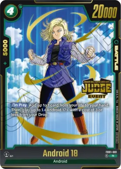 Android 18 #FB01-081 · Dragon Ball Super: Fusion world